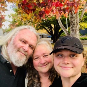 Danielle Macdonald and her parents.